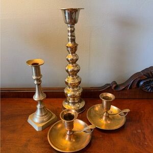 Vintage brass candlesticks